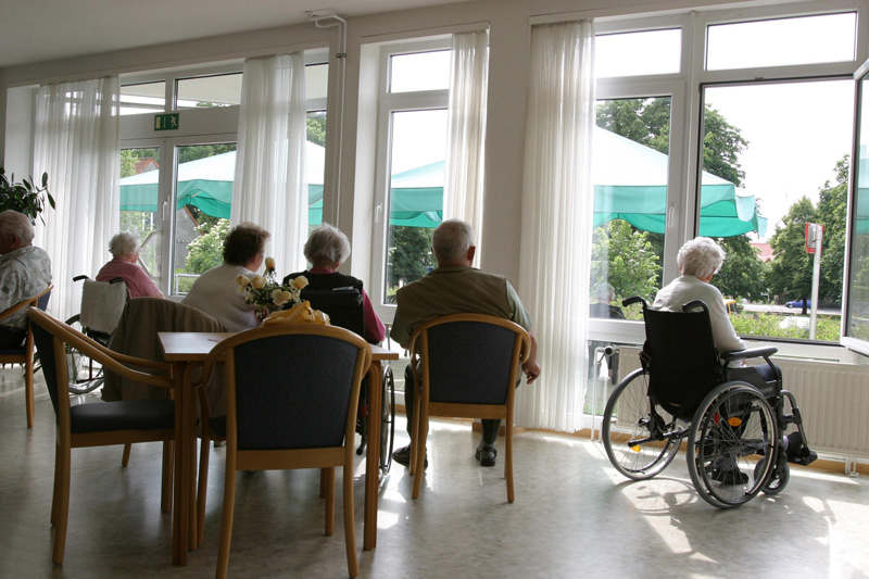 Seniors Sitting in a Northern Alberta Retirement Community
